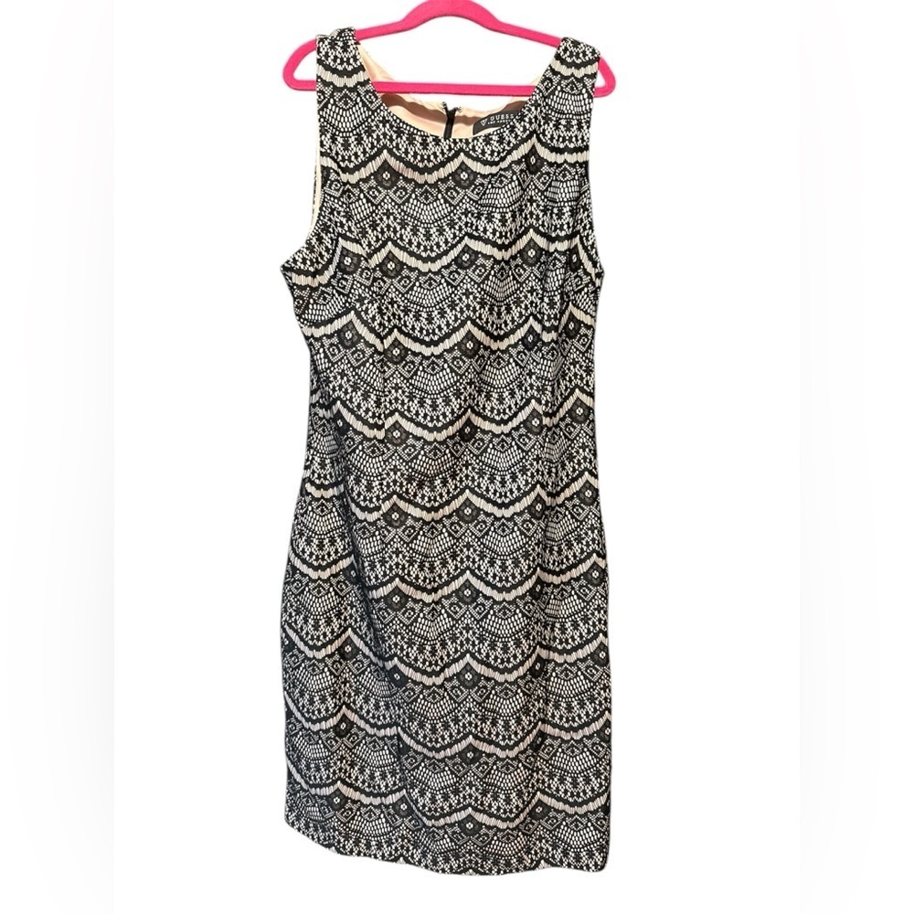 Black & Pink Lace GUESS Dress 12